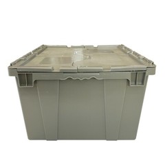 UBMOVE Handheld Attached Lid Container 21.9″ x 15.3″ x 17.2″ Gray