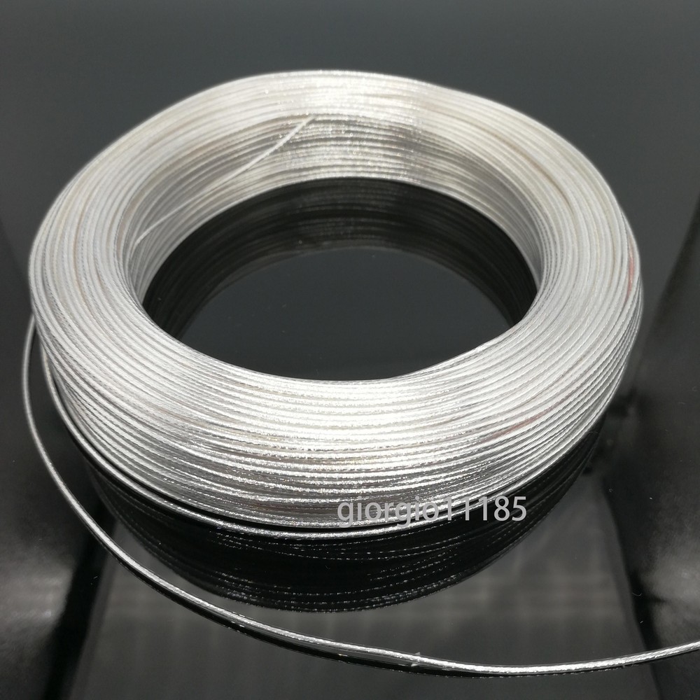 20 Feet 14 AWG High Temperature PTFE Silver Plated Wire 2.0mm2