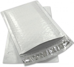 Poly Bubble Mailers 4×8 Inches Waterproof Pack of 100, White