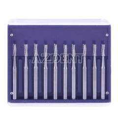 10 Uds. Fresas FG558 Carburo Tungsteno para Pieza de Mano Alta Velocidad Dental