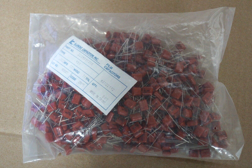 .022uf 630V Capacitors.Sealed Bag Of 500 Illinois Capacitor,INC.NEW
