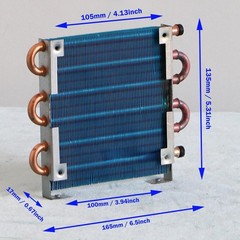 Small Condenser Radiator Compact Easy to Install Air Cooled Radiator for DIY