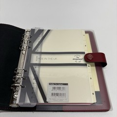 Filofax The Original A5 Leather Organiser Red Made in UK w/ Extras READ DESCRIP