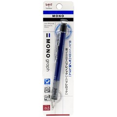 Tombow Mono Graph Shaker Blue Mechanical Pencil with Lead & Erasers