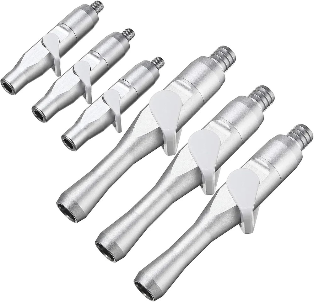 Dental Saliva Ejector Suction Valve Adapters 6 Pack, Universal HVE/SE Tip Adapto