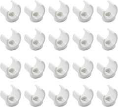 Litoexpe 3/4 Inch PEX Pipe Clamps, 20Mm PVC Pipe Holder, Plastic U-Hook PEX Pipe