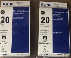 Eaton 20-amp 1-Pole Afci Plug-on Neutral Circuit Breaker BRP120AFCS 2-Pack New