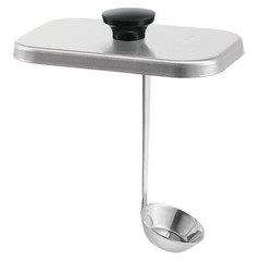 Server Products 82595 Lift-Off Stainless Steel Lid with Attached 1 oz. Ladle
