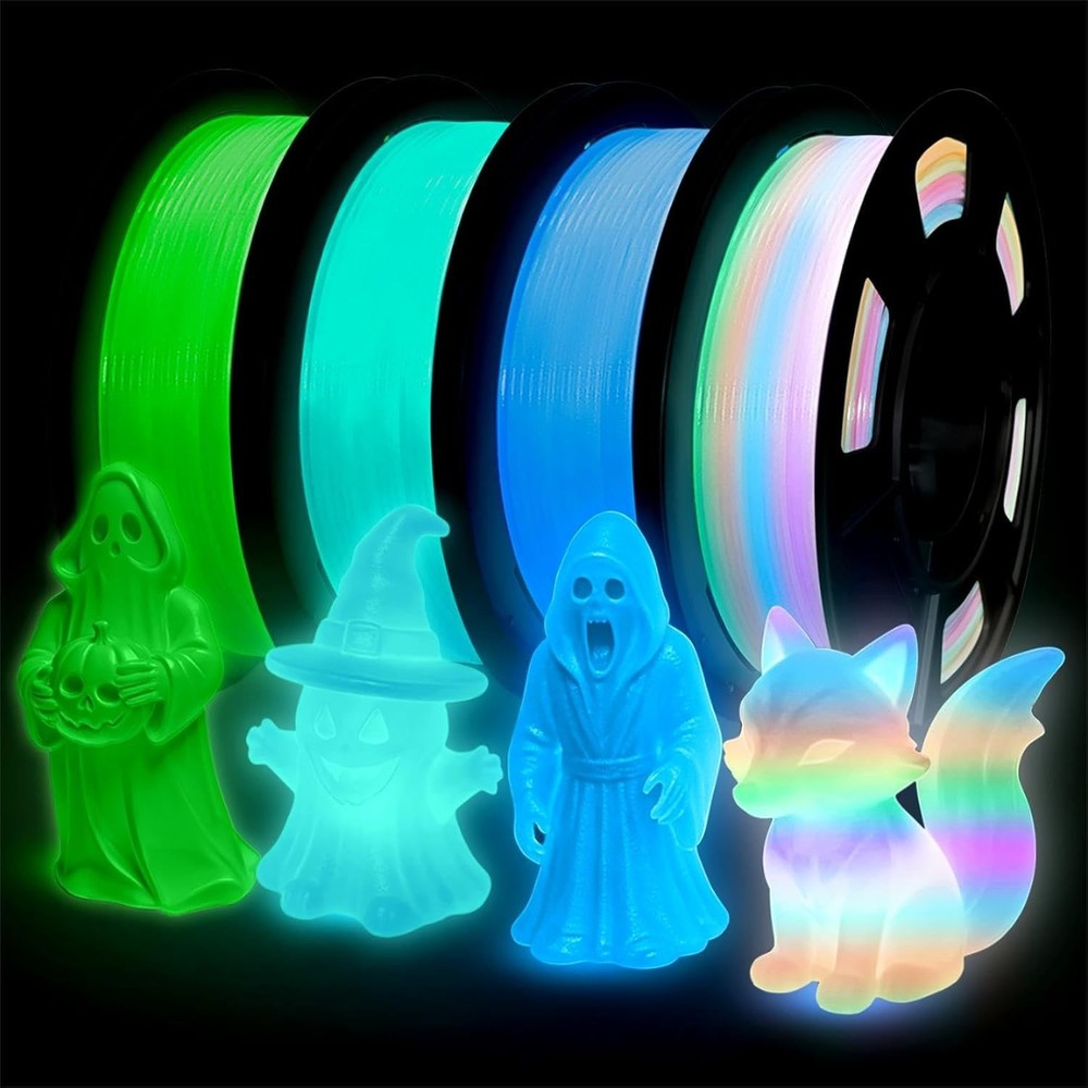 Frucindra Glow in 1.75 millimeters, 250g*4-glow Green/Blue/Blue Green/Rainbow