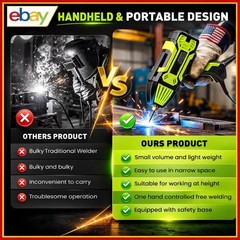 Portable ARC Welder 20-200A IGBT Handheld Stick Welding Machine Kit 110V