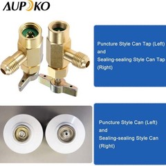 Self-Sealing Can Tap with Tank Adapter and Size: R134A Self-Sealing Can Tap