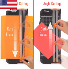 A4 Paper Cutter 12 Inch Titanium Blade Guillotine Trimmer with Automatic Safety
