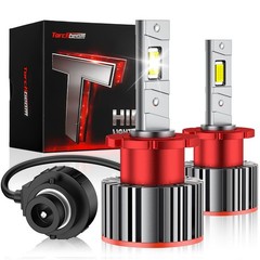 Torchbeam D2S D2R HID Bulbs, 30000LM 6000K Cool White 45W Xenon Bulbs, 85122 662