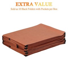 10 Packs Expanding File Pockets,5-1/4″” Expandable Folder Bag,Expandable File…
