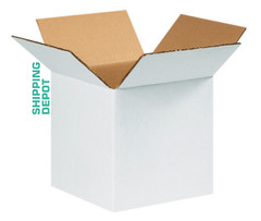 8x8x8″ Cardboard Corrugated Boxes White Great up to 65 lbs Shipping Moving Box