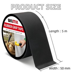 Rubber Grip Tape, Ultra Strong Waterproof Anti Slip Tape with Textured Adhesi…