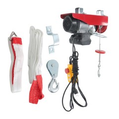 Mini Electric Hoist 440LBS/200kg Crane Winch with Wired Remote Control 510W 110V