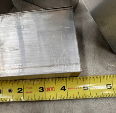 Aluminum 6061 T6 Drop Block Plate Remnant 1 1/4 X 3 X 4 1/4