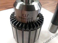 CME/HARVEST 3/4″ KEY TYPE DRILL CHUCK W. R8 ARBOR, #D-WK3/4-3,#SHK-R8-JT3-NEW