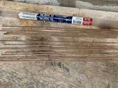 Lucas Milhaupt SIL-FOS-15 Brazing Alloy Rod 17 Piece 15% Ag Silver NOS #95150