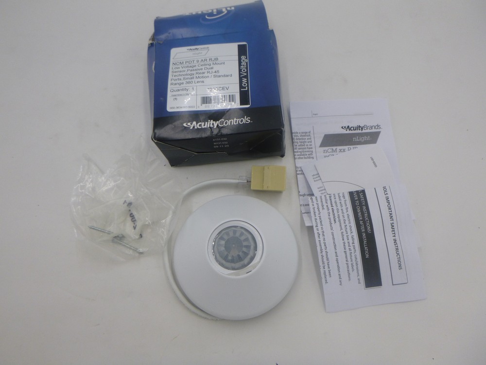 Acuity Controls 230CEV Low Voltage Ceiling Mount Sensor Passive Dual 360 Lens