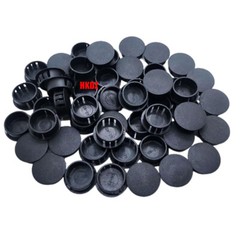 Black Round Plastic Hole Plug Blanking End Caps Pipe Tube Inserts Bungs 5mm~60mm