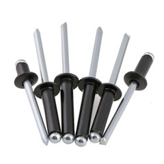 POP RIVETS DOME HEAD OPEN END BLIND ALUMINIUM BLACK 2.4mm 3.2mm 4mm 5mm