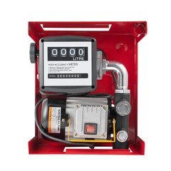 110V Electric Diesel Oil Fuel Transfer Pump w/ Meter with 13′ Hose & Nozzle Kit