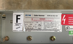 Cutler Hammer POW-R-WAY III, F, 3200 AMP, 480V, BUS DUCT BUSWAY MDA03041-A28