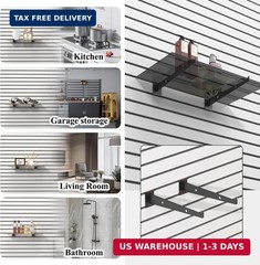 12 Inch Slatwall Shelf Bracket Set of 12, Heavy Duty Slat Wall Shelf Bracket, Me