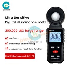 Digital illuminance Light Meter Lux meter Photometer 200000Lux Luxmeter Tool