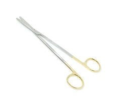 New TC Metzenbaum Scissors 7″ Straight with Gold Handle Surgical Instrument