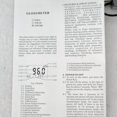 SULMILE GM-268 Gloss Meter 20º,60º,85º Degree Surface Measurement PARTS /REPAIR
