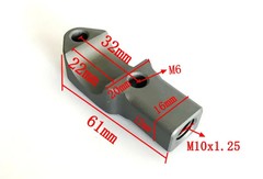 Universal 7/8″ 22mm Lever Mirror Holder Brake/Clutch Master Cylinder Clamp