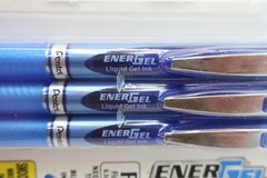 Pentel EnerGel RTX 4 PACK Liquid Gel Pens 0.5mm Fine – Needle Tip – Blue Ink 4pk