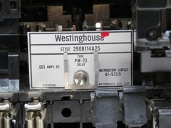 WESTINGHOUSE 290B114A25 WH PM-23 PILOT WIRE MONITORING RELAY T210294