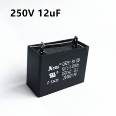 CBB61 250V 1.5/4/5/6/8/10/12/15/20/30/40/25 UF Fan Motor RUN Capacitor 2 PINS