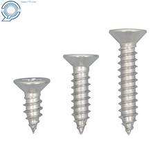 Phillips Flat Head Sheet Metal Screws, 550Piece 304 Stainless Steel Assortment