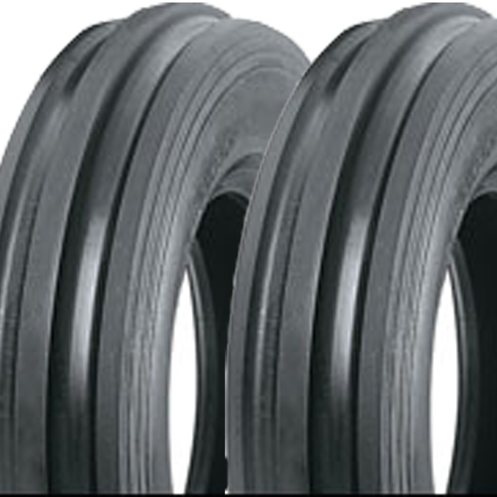2) 3.50-6 350-6 3.50×6 350×6 F-2 tri three rib FRONT TIRES DS5100 4PR steer