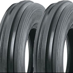 2) 3.50-6 350-6 3.50×6 350×6 F-2 tri three rib FRONT TIRES DS5100 4PR steer