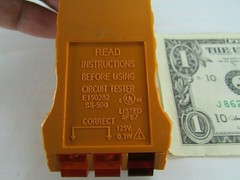 UL Listed Electrical Receptacle Wiring Tester Plug 110VAC to 125VAC Polarity
