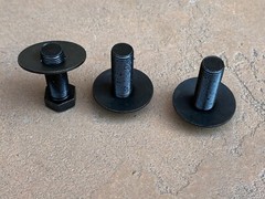 3 pcs King Kutter Blade LH Bolts & washer 502310 for 502303 spindle Fine thread