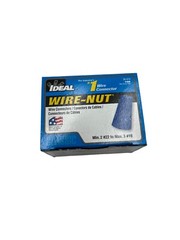 2 Boxes of 100-Ideal 30-072 72B Blue Twist On Wire Connectors 22-14 AWG 300V