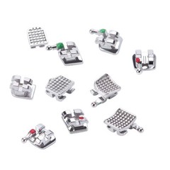 Dental Orthodontic Brackets Mini Roth/MBT 022 018 Hook 345/3 Monoblock/Mesh Base