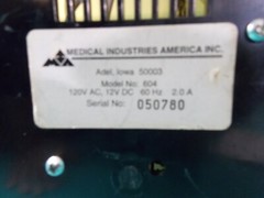 Medical Industries America Model 604 Vacumax (LAM-2310)