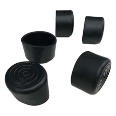 Black 12 16 19 20 25 28 32 35 45-50mm Rubber Chair Table Feet Pipe Tube End Cap