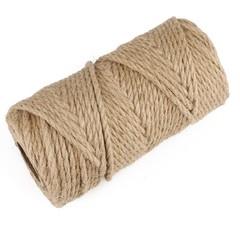 jijAcraft Natural Jute Twine – 164 Feet, 1/4 Inch (6mm) Garden Twine for Clim…