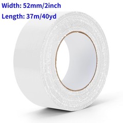 White Duct Tape Heavy Duty Waterproof, 40 Yards X 2 Inch, 9 Mils Thickness St…