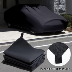 2 Pack 6×8 ft Black Heavy-Duty Waterproof Tarps – Oxford Fabric Tarpaulin wit…