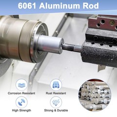 20 Pack Round Aluminum Rod 4mm 5/32 Dia 150mm 6 Inch Length 6061 Solid Bar